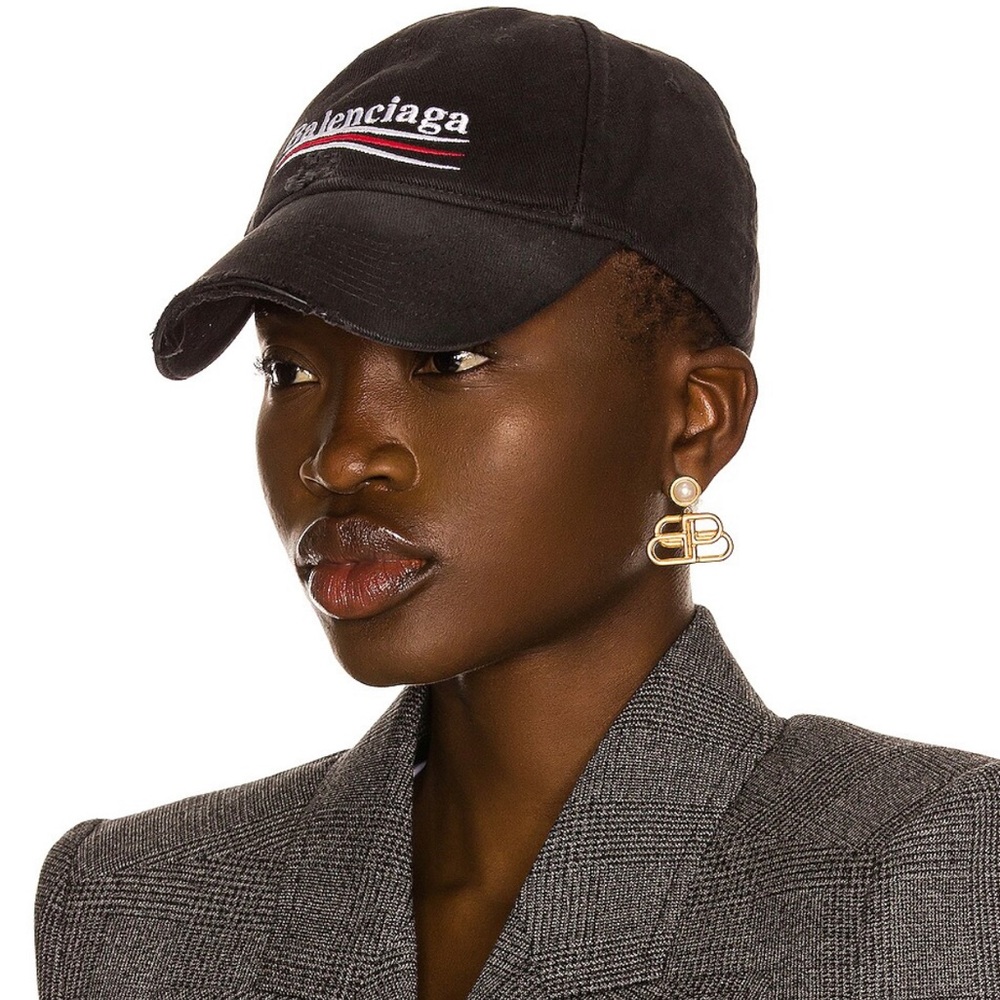 Balenciaga Political Campaign Hat Black and White Baseball Cap - Picture 2 of 4